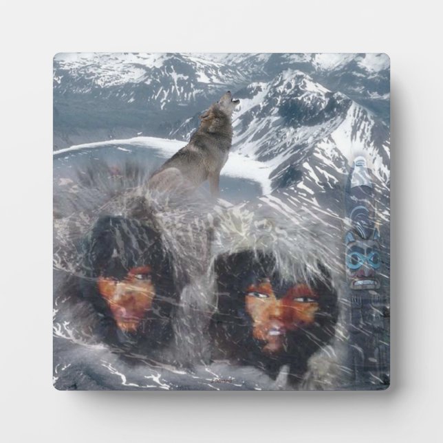 Plaque Photo L'esprit autochtone en Alaska (Devant)