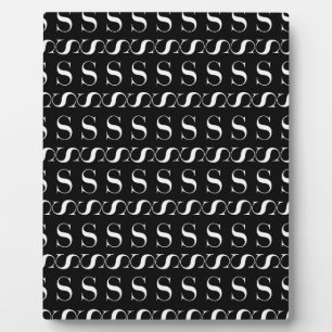 PLAQUE PHOTO LETTRE INITIALE MONÂTRE S