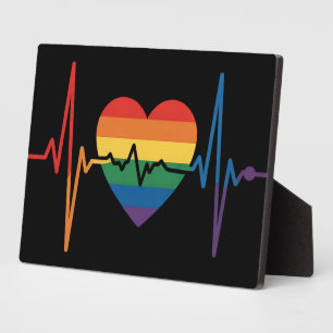Plaque Photo LGBTQ Heartbeats Heartbeats Pride Gay Lesbian Tran