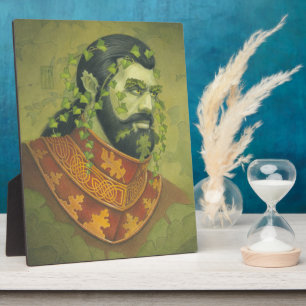 Plaque Photo L'homme vert comme chevalier vert