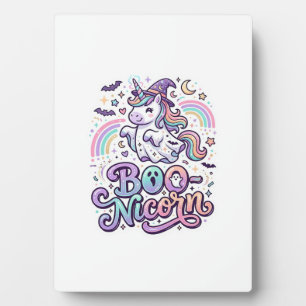 Plaque Photo Licorne Boo-licorne Vecteur Premium Conception Vec