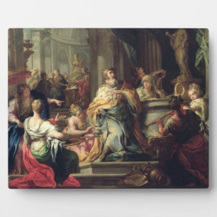 Plaque Photo L'idolâtisation de Salomon, c.1735 (huile sur toil