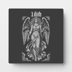 Plaque Photo Lilith Ange Réverie Gothique