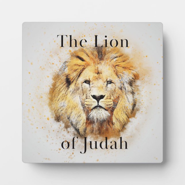 Plaque Photo Lion de Judah Café Table Easel (Devant)