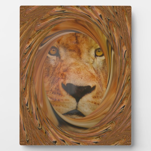 Plaque Photo Lion sourire (Devant)