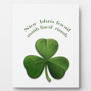 Plaque Photo L'irlandais dit sur Irish Design Products