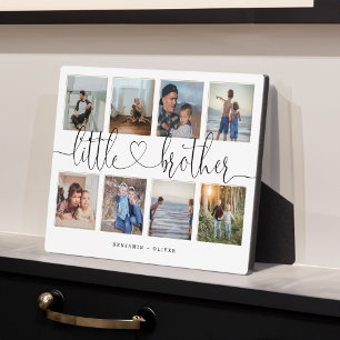 Plaque Photo Little Brother Script Brothers Cadeau Photo Collag