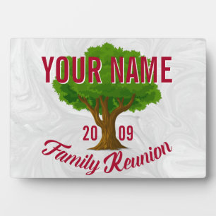 Plaque Photo Lively Tree Personalized Family Reunion