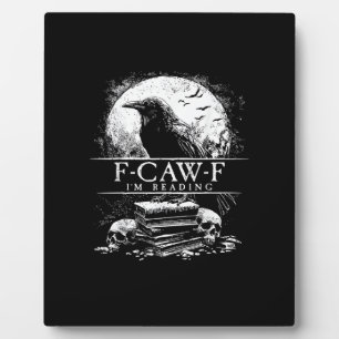 Plaque Photo Livres drôles F-Caw-F Crânes Gothique