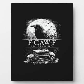 Plaque Photo Livres drôles F-Caw-F Crânes Gothique