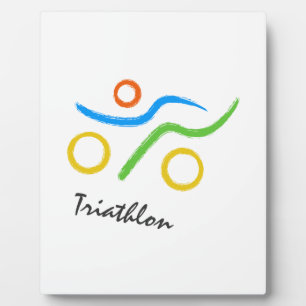 Plaque Photo Logo du triathlon