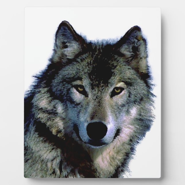 Plaque Photo Loup (Devant)