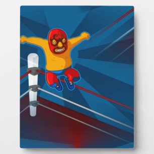 Plaque Photo luchador