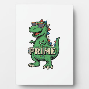 Plaque Photo Lunettes de soleil dinosaure vintage Prime Cartoon