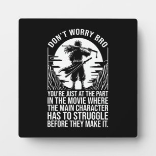 Plaque Photo Lutter avant de le faire - Motivation Anime