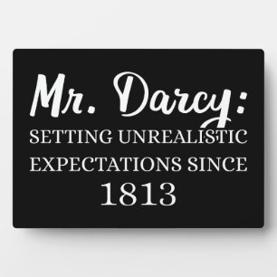Plaque Photo M. Darcy : Attentes irréalistes depuis 1813 II