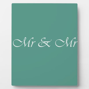 Plaque Photo M. & Mme Typographie