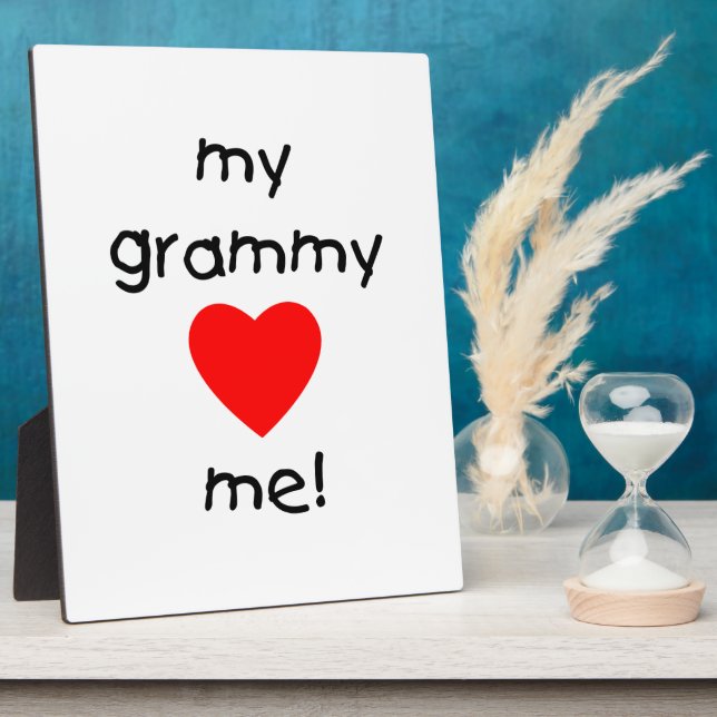 Plaque Photo ma grammy m'aime (Côté)