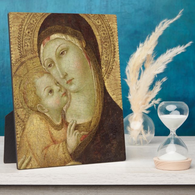 Plaque Photo Madonna et l'enfant (Côté)
