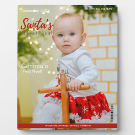 Plaque Photo Magazine Couvrir Ma première étape de Noël