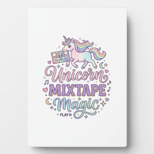 Plaque Photo Magie de la mixtape de licorne Autocollant et chem