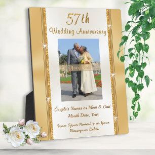 Plaque Photo Magnifique Photo 57e anniversaire Mariage idées ca
