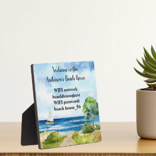 Plaque Photo Maison de vacances WIFI en bord de mer Location co
