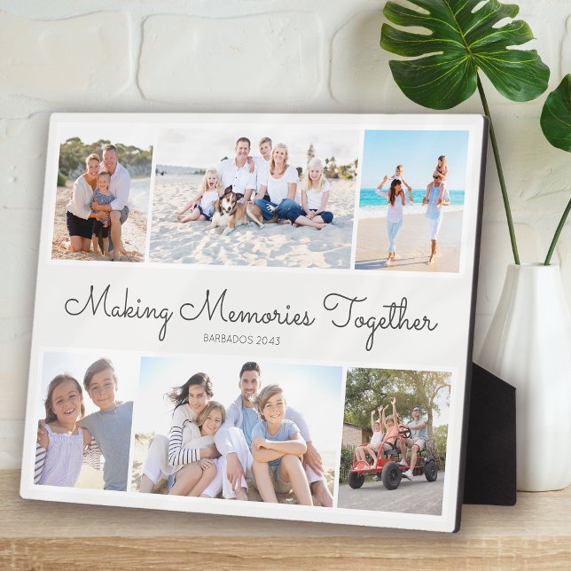 Plaque Photo Making Memories Together Photo Collage Keepsake (Créateur téléchargé)