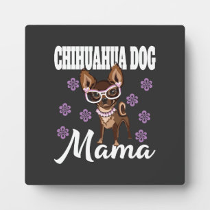 Plaque Photo Maman chihuahua pour femmes