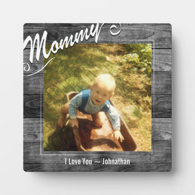 Plaque Photo Maman Je t'aime Photo (Devant)