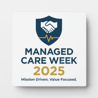 Plaque Photo Managed Care Week 2025 - 5.25 x 5.25 with Easel