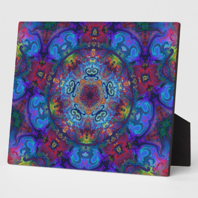 Plaque Photo Mandala Art Abstract Design (Côté)