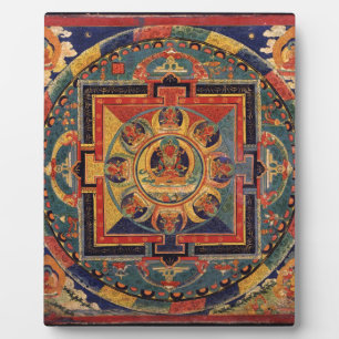 Plaque Photo Mandala d'Amitayus. École tibétaine du 19e siècle