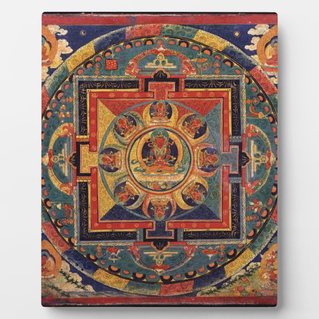 Plaque Photo Mandala d'Amitayus. École tibétaine du 19e siècle (Devant)