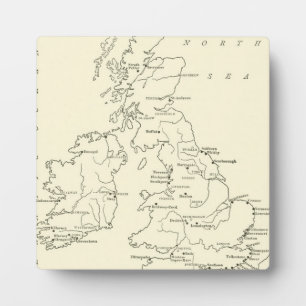 Plaque Photo Map of Britain Refuge sanitaire