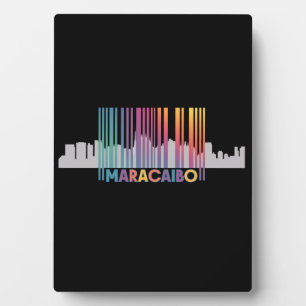 Plaque Photo Maracaibo City Code-barres Art Latin Pride