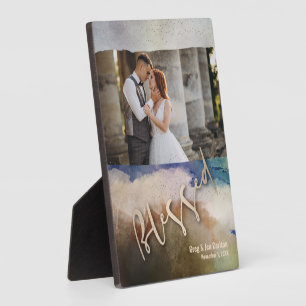 Plaque Photo Mariage BLESSEE Aquarelle Tablette