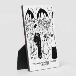 Plaque Photo Mariage - Bridegroom Practical Joke Cartoon