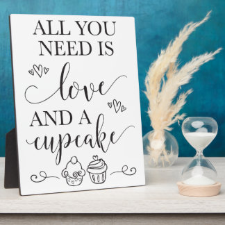 Plaque Photo Mariage de dessert Cupcake avec Easel