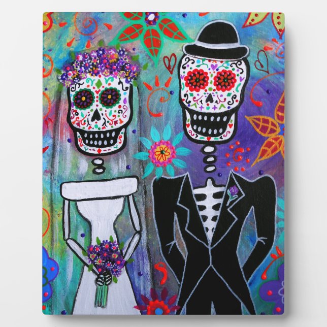 PLAQUE PHOTO MARIAGE DIA DE LOS MUERTOS (Devant)