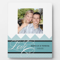 Mariage Engagé Chic Chevron Moderne Personnalisé