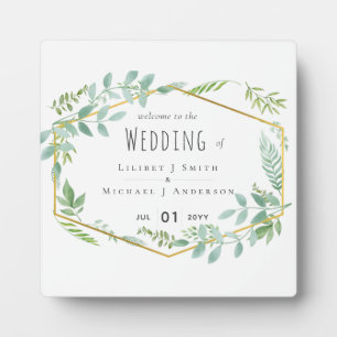 Plaque Photo Mariage jardin verdoyant