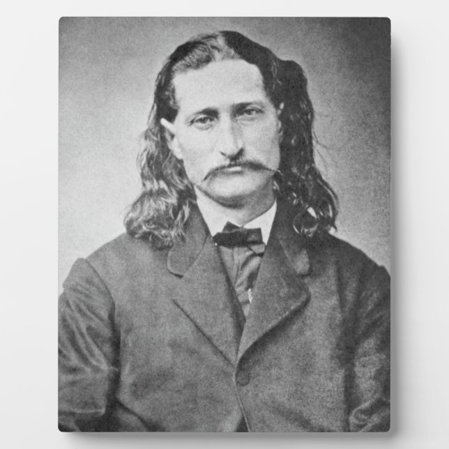 Plaque Photo Marshal Wild Bill Hickok Old West Gunfighter (Devant)