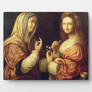 Plaque Photo Mary et Martha (huile sur panneau)