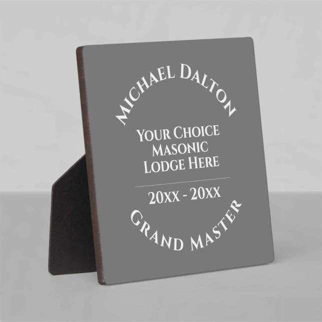 Plaque Photo Masonic Grand Master (Créateur téléchargé)