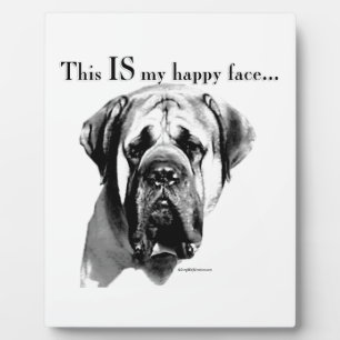 Plaque Photo Mastiff Joyeux visage