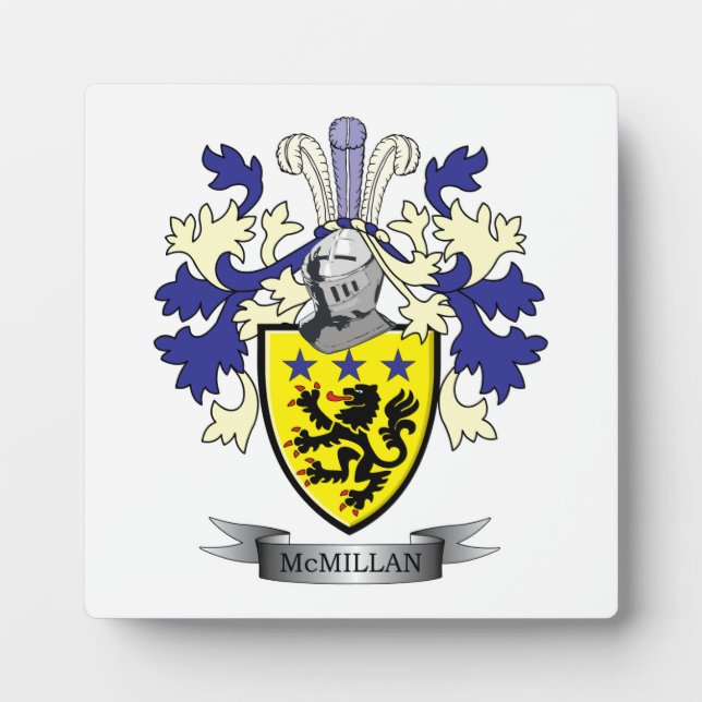 Plaque Photo McMillan Family Crest (Devant)