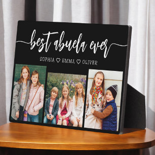 Plaque Photo Meilleur Abuela Ever - Collage photo pour petits e