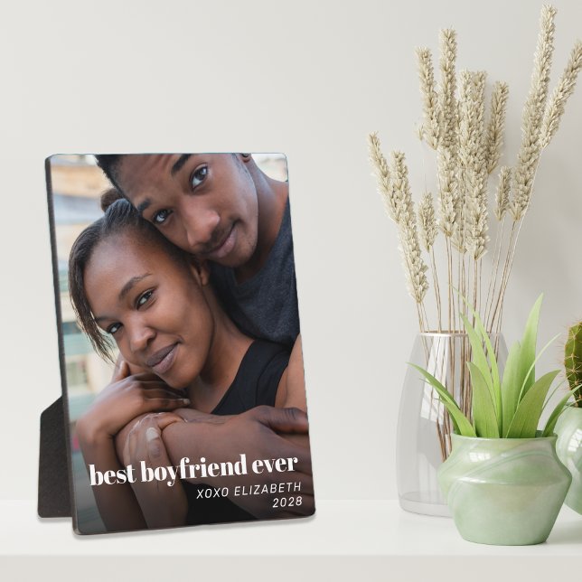 Plaque Photo Meilleur Boyfriend Jamais Photo (Créateur téléchargé)