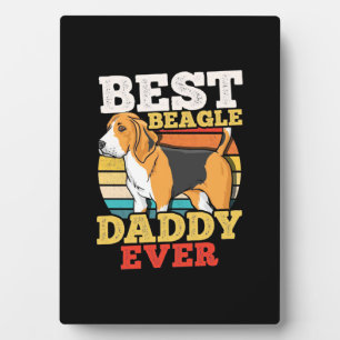 Plaque Photo Meilleur Chien Beagle Papa Jamais